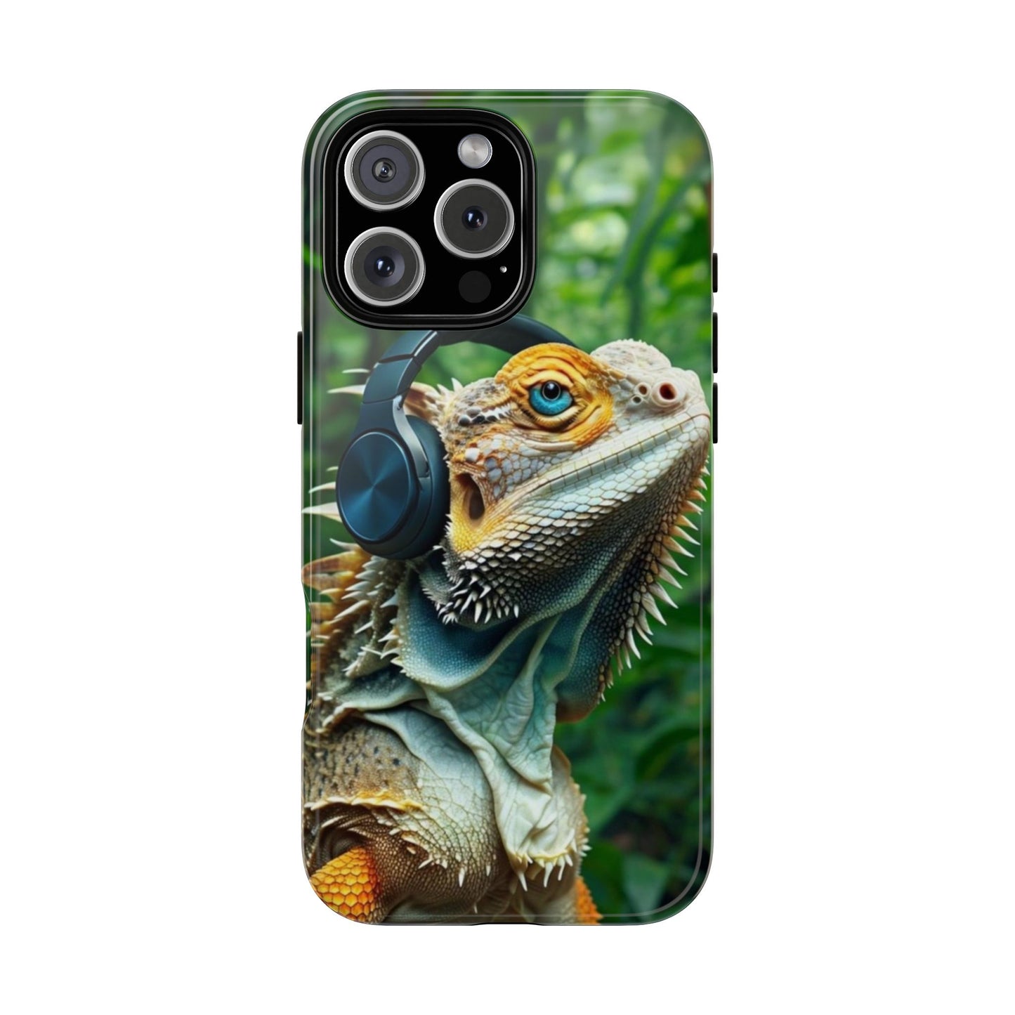 "Bearded Dragon - Jungle Beats" Mobile Phone Case
