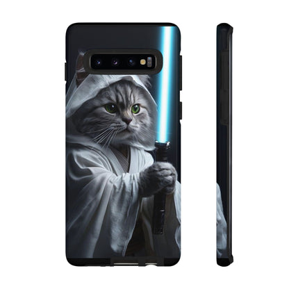 "Jedi Whisker" Mobile Phone Case (blue light sabre)