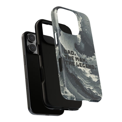 "Dad. The Man. The Legend" Mobile Phone Case (grey)