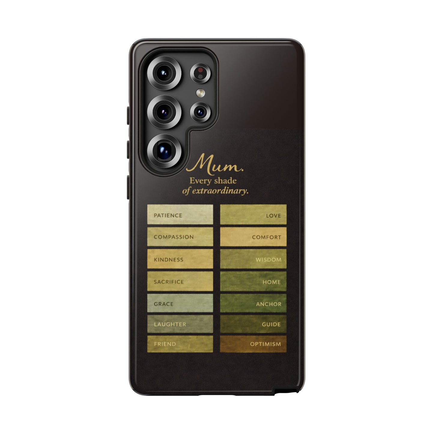 "Every Shade of Extraordinary" Mobile Phone Case (green)