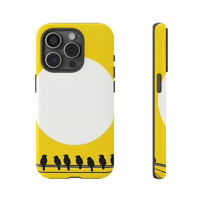 "The Feathered Assembly - Yellow" Mobile Phone Case