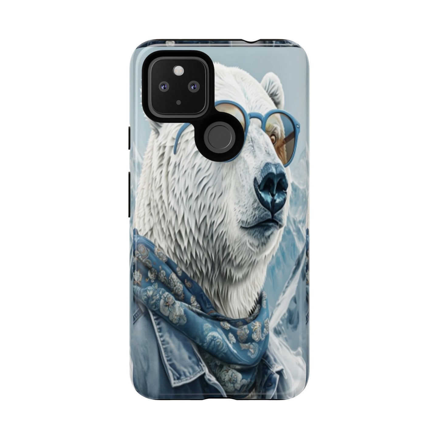 "Urban Zen Polar Bear" Mobile Phone Case (blue)