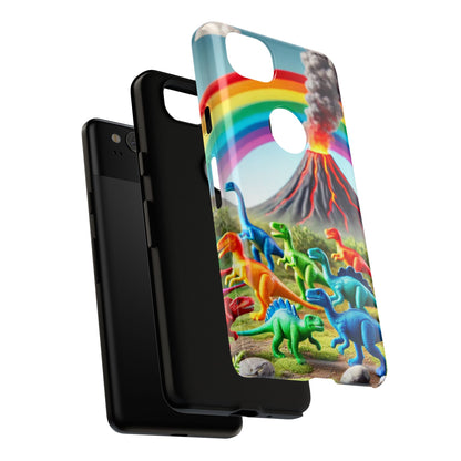 "Rainbow Dinosaurs" Mobile Phone Case