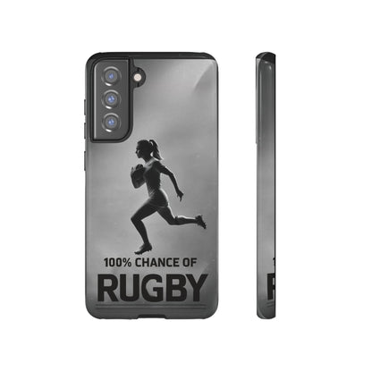 "Rain, Shine, Rugby" Mobile Phone Case