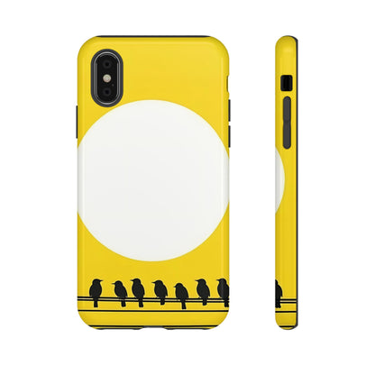 "The Feathered Assembly - Yellow" Mobile Phone Case