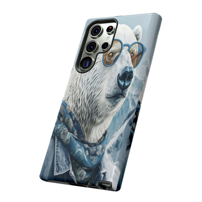 "Urban Zen Polar Bear" Mobile Phone Case (blue)