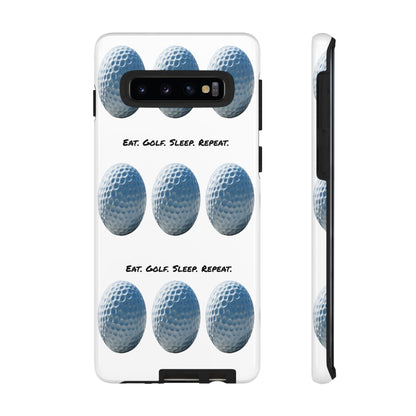 "Eat. Golf. Sleep. Repeat." Mobile Phone Case