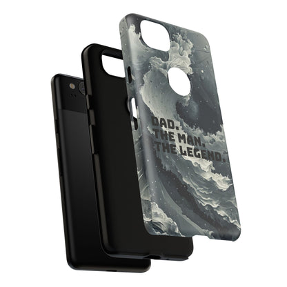 "Dad. The Man. The Legend" Mobile Phone Case (grey)