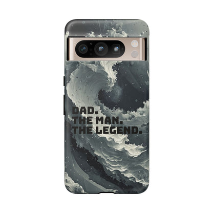 "Dad. The Man. The Legend" Mobile Phone Case (grey)