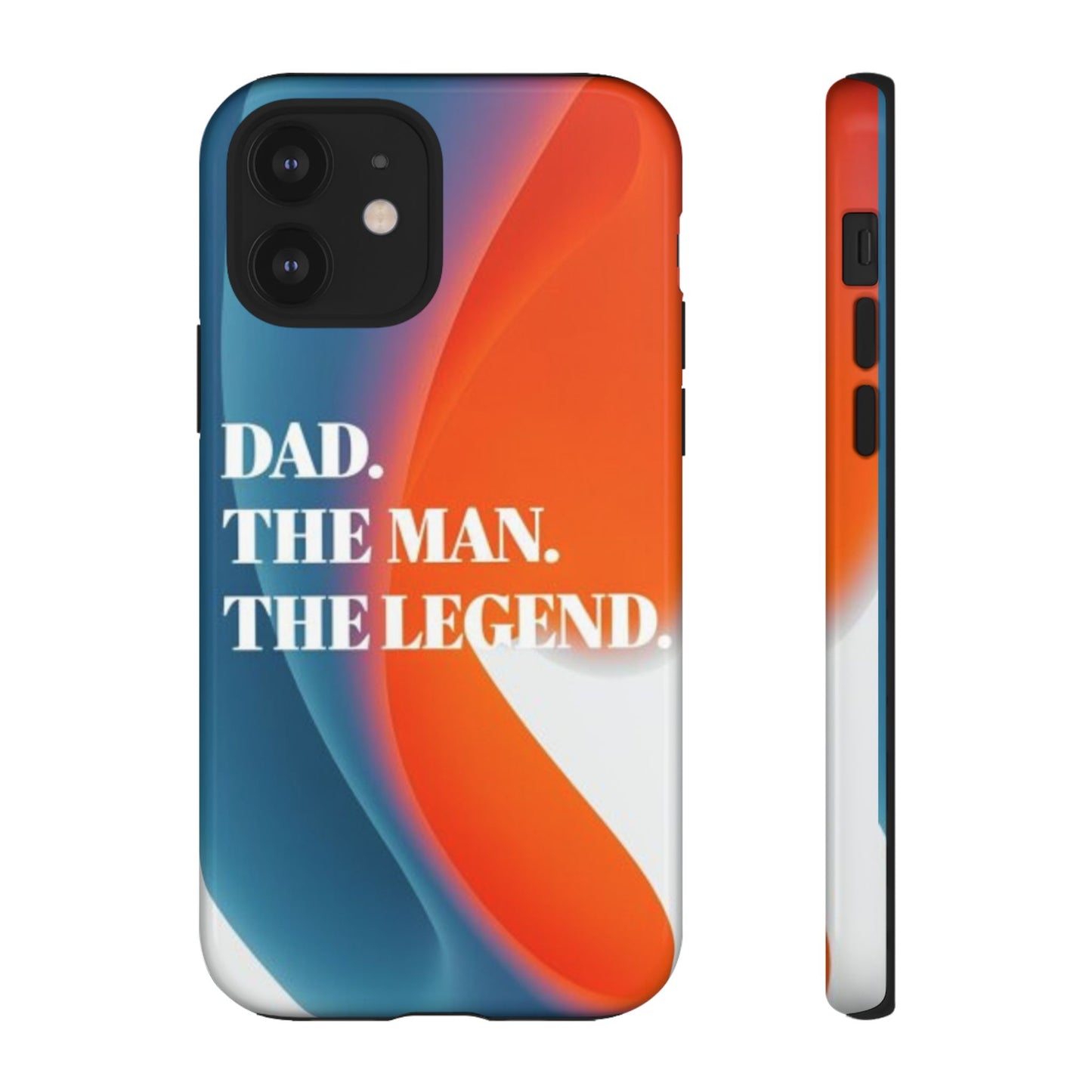 "Dad. The Man. The Legend." Mobile Phone Case (orange)