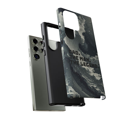 "Dad. The Man. The Legend" Mobile Phone Case (grey)