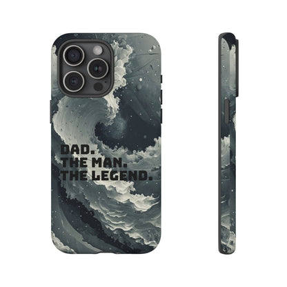 "Dad. The Man. The Legend" Mobile Phone Case (grey)