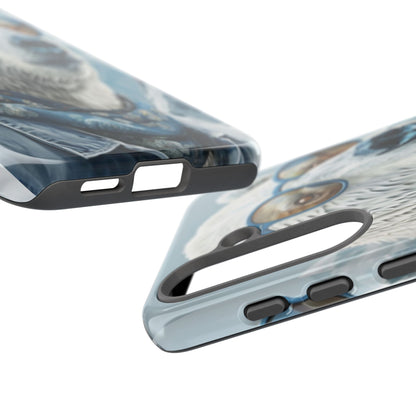 "Urban Zen Polar Bear" Mobile Phone Case (blue)