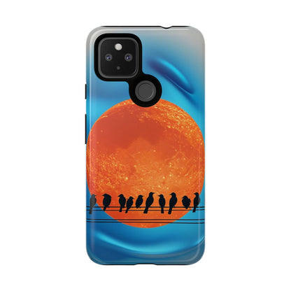 "The Feathered Assembly" Mobile Phone Case (orange)
