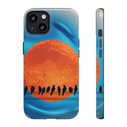 "The Feathered Assembly" Mobile Phone Case (orange)