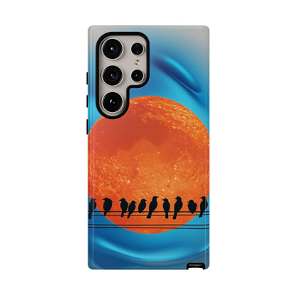 "The Feathered Assembly" Mobile Phone Case (orange)
