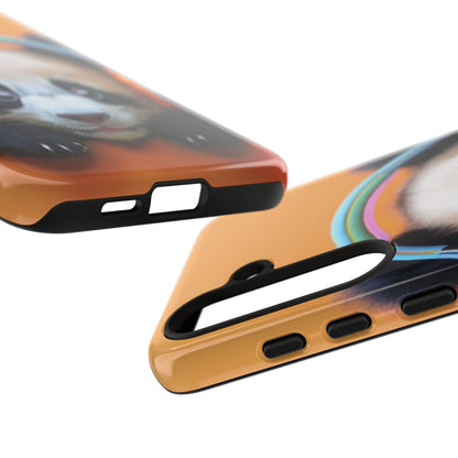 "Baby Panda wearing Headphones" Mobile Phone Case