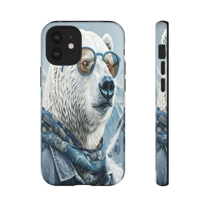 "Urban Zen Polar Bear" Mobile Phone Case (blue)