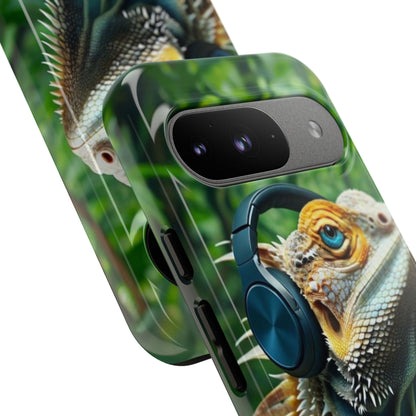 "Bearded Dragon - Jungle Beats" Mobile Phone Case