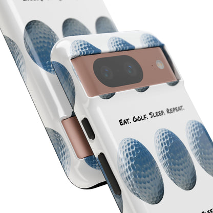 "Eat. Golf. Sleep. Repeat." Mobile Phone Case