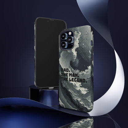 "Dad. The Man. The Legend" Mobile Phone Case (grey)