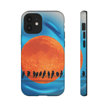"The Feathered Assembly" Mobile Phone Case (orange)