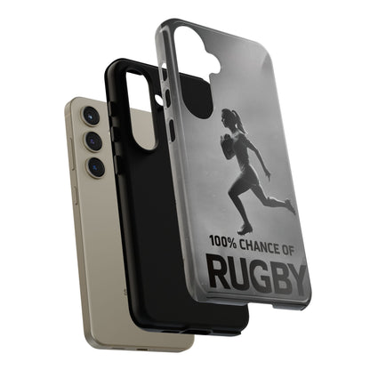 "Rain, Shine, Rugby" Mobile Phone Case