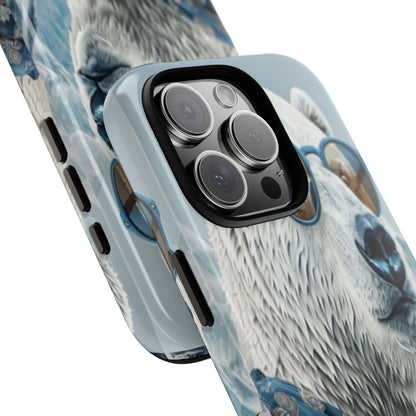 "Urban Zen Polar Bear" Mobile Phone Case (blue)