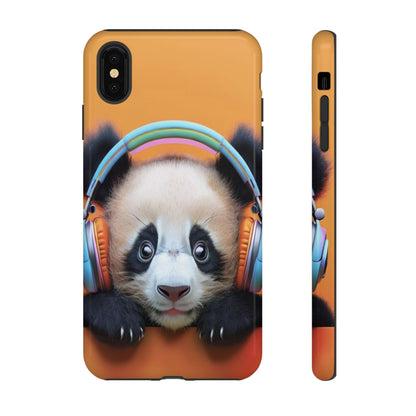 "Baby Panda wearing Headphones" Mobile Phone Case