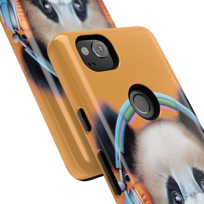 "Baby Panda wearing Headphones" Mobile Phone Case