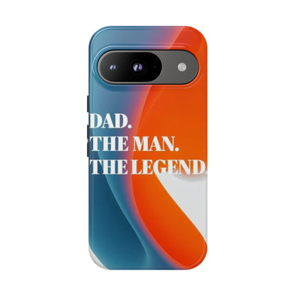 "Dad. The Man. The Legend." Mobile Phone Case (orange)