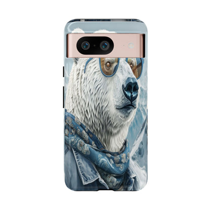 "Urban Zen Polar Bear" Mobile Phone Case (blue)