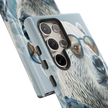 "Urban Zen Polar Bear" Mobile Phone Case (blue)
