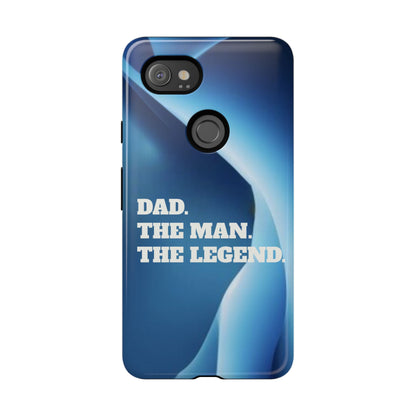 "Dad.  The Man.  The Legend" Mobile Phone Case (blue)
