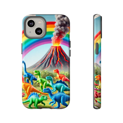 "Rainbow Dinosaurs" Mobile Phone Case