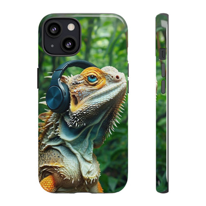 "Bearded Dragon - Jungle Beats" Mobile Phone Case
