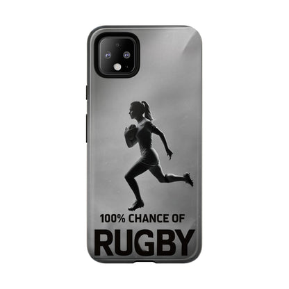 "Rain, Shine, Rugby" Mobile Phone Case