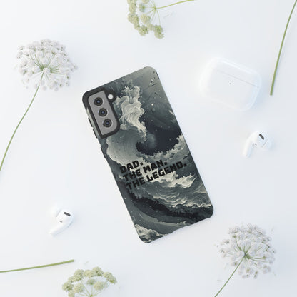 "Dad. The Man. The Legend" Mobile Phone Case (grey)