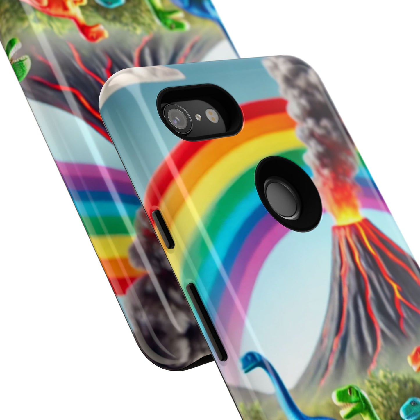 "Rainbow Dinosaurs" Mobile Phone Case