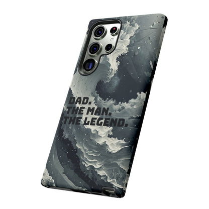 "Dad. The Man. The Legend" Mobile Phone Case (grey)