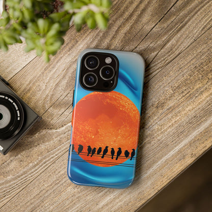 "The Feathered Assembly" Mobile Phone Case (orange)