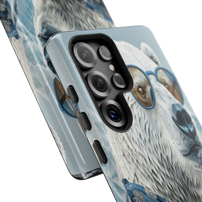 "Urban Zen Polar Bear" Mobile Phone Case (blue)