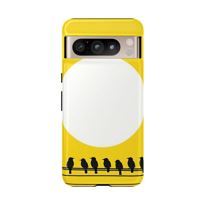 "The Feathered Assembly - Yellow" Mobile Phone Case