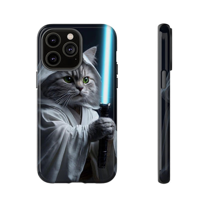 "Jedi Whisker" Mobile Phone Case (blue light sabre)