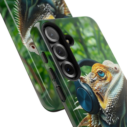 "Bearded Dragon - Jungle Beats" Mobile Phone Case