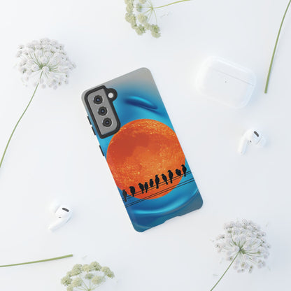 "The Feathered Assembly" Mobile Phone Case (orange)