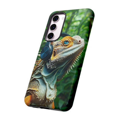 "Bearded Dragon - Jungle Beats" Mobile Phone Case