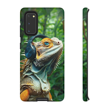 "Bearded Dragon - Jungle Beats" Mobile Phone Case