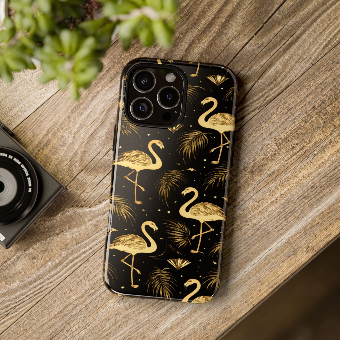 "Gold Flamingo" Mobile Phone Case