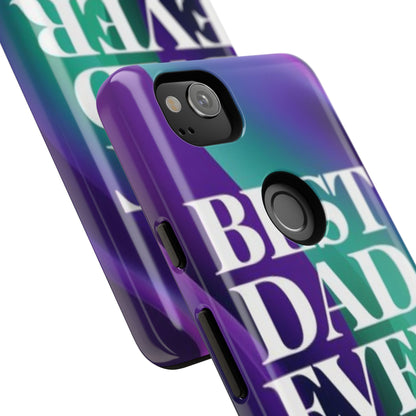 "Best Dad Ever" Mobile Phone Case (purple)